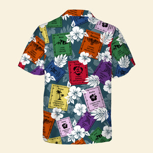 Hawaiian Shirt With Gratitude Flags Aloha, Ohana,... Hawaiian Words Lifestyle Shirt-Personalized Hawaiian Shirt - Hawaiian Shirts - GoDuckee