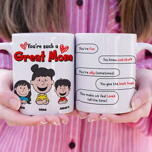 Personalized Gifts For Mom Coffee Mug Mom & Little Ones 03TOLU080125HH - Coffee Mug - GoDuckee