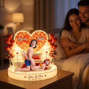 Sassy Couple Acrylic Light Box - Personalized Gift For Couples 02OHLU110226 - Light Box - GoDuckee