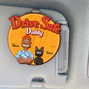 Personalized Gifts For Parents, Car Visor Clip Drive Safe Reminder 03XQLU120225PA - Caps - GoDuckee