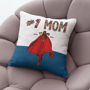 Personalized Gifts For Mom Pillow Number One Mom 03QHPU160224HH Mother's Day Gifts - Pillows - GoDuckee