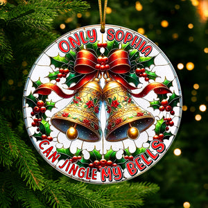 Personalized Gifts For Couple Christmas Suncatcher Ornament 03ACQN140924 - Ornament - GoDuckee