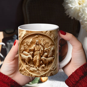 Gifts For Christian Coffee Mug Jesus Sacred Heart 05XQLU230125 - Coffee Mug - GoDuckee