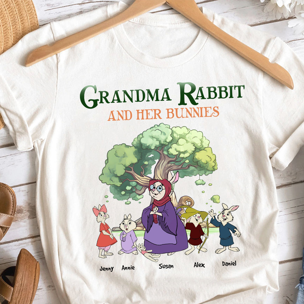 Personalized Gifts For Grandma Shirt Grandma Rabbit And Her Bunnies 03HTHN260124 - 2D Shirts - GoDuckee