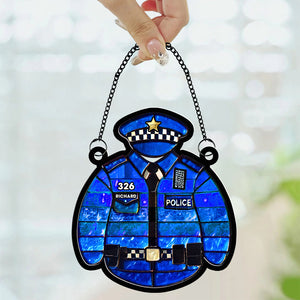 Personalized Gifts For Police Suncatcher Ornament Police Uniform 01OHQN301224 - Ornament - GoDuckee