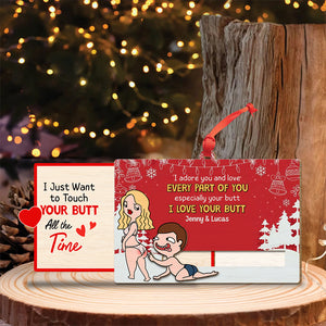 Personalized Gifts For Couple Wooden Slider Ornament 04ohtn181024hh - Ornament - GoDuckee