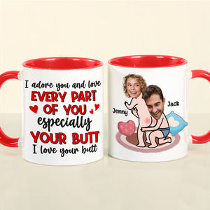 I Love Your Butt, Personalized 02NQTN291123HH Accent Mug - Coffee Mug - GoDuckee