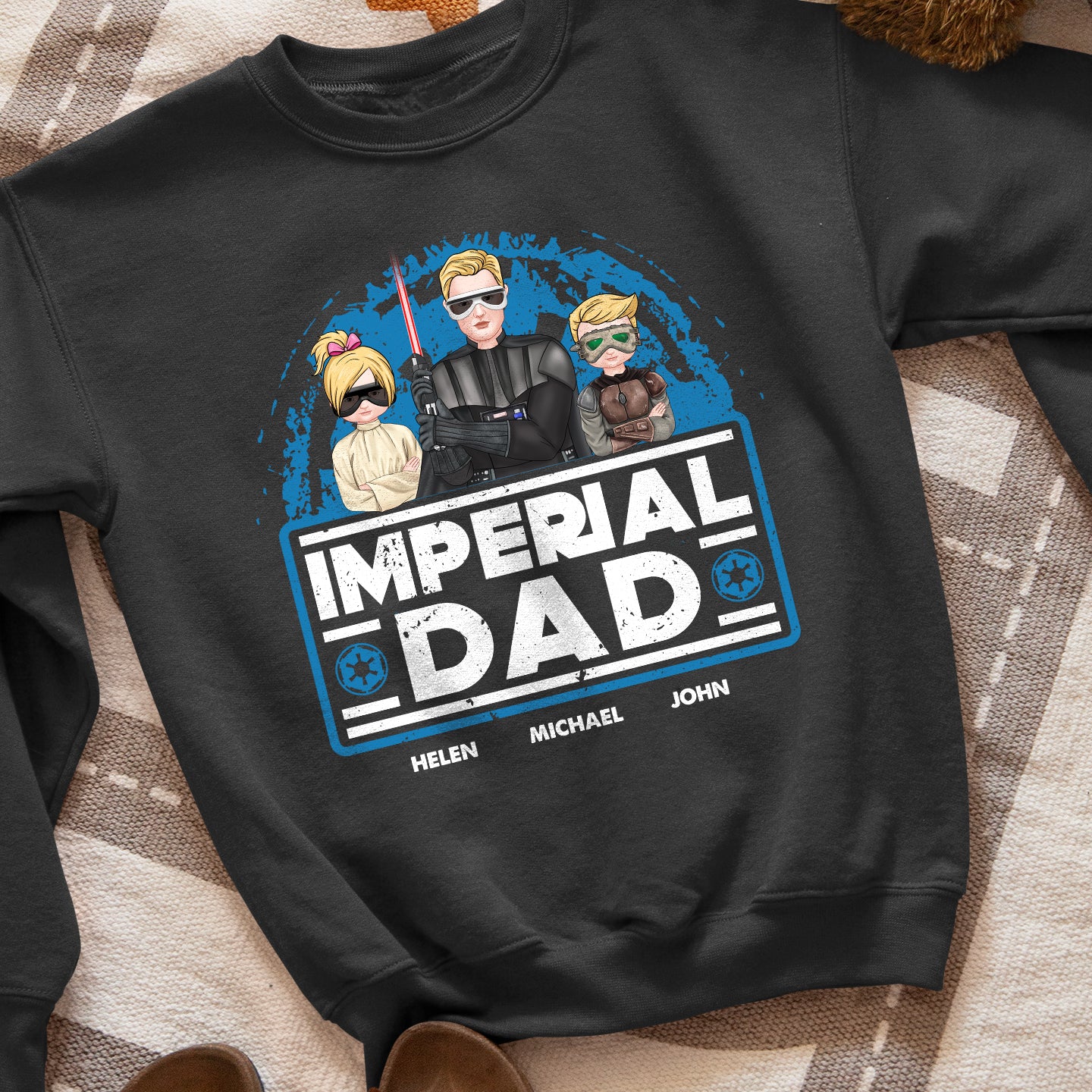 Imperial Dad, Gift For Dad, Personalized Shirt, Dad And Kids Shirt, Father's Day Gift 04HUHN100523TM - Shirts - GoDuckee