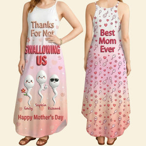 Best Mom Ever Suspender Maxi Dress - Personalized Gifts For Moms 03nadt190326 - Dress - GoDuckee