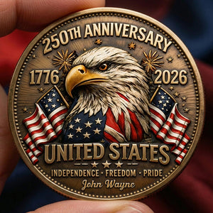 250 Years Of Pride Metal Coin - Personalized Anniversary Gifts 04PGDT020326 - Coin - GoDuckee
