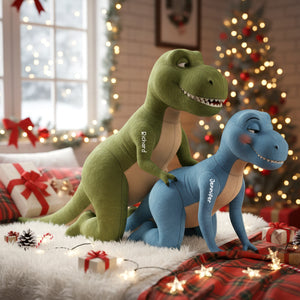 Naughty Dinosaur Couple Pillow - Personalized Gifts For Couple 05ohqn131125 - Pillow - GoDuckee