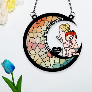 Personalized Gifts For Couple Suncatcher Window Hanging Ornament 05ohpu290524hh - Ornaments - GoDuckee