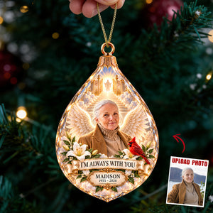 Memorial Heaven Acrylic Ornament - Custom Photo Memorial Gifts 02hadt131026 - Ornament - GoDuckee