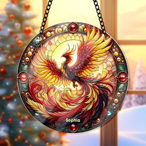 Personalized Phoenix Suncatcher Ornament 40acqn240824 - Ornament - GoDuckee