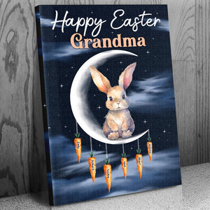 Personalized Gifts For Grandma Canvas Print Happy Easter - Canvas Print - GoDuckee