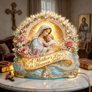 Blessed Mother Love Light Box – Gift For Christian 02TYLU280326 - Light Box - GoDuckee