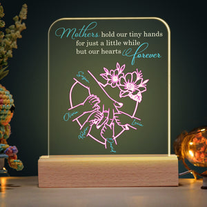 Personalized Gifts For Mom LED Light Mothers Hold Our Tiny Hands - Led Lights - GoDuckee