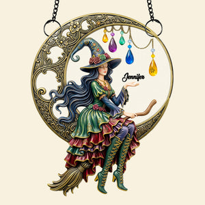 Lady Moonlight Suncatcher Ornament Personalized Gifts For Fantasy Lovers 02NADT110725 - Ornament - GoDuckee