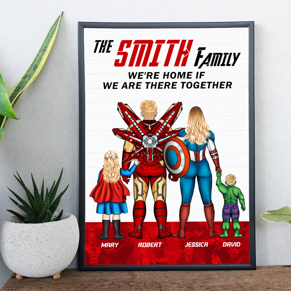 Personalized Gifts For Mom Canvas Print We're Home If We're There Together 01OHTH190324PA - Canvas Print - GoDuckee