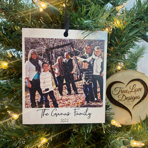 Custom Photo Gifts For Family Christmas Ornament Upload Family Photo 02acdt200724 - Ornament - GoDuckee