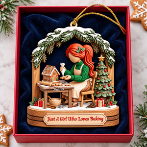 Baking Girl Christmas Ornament - Personalized Gifts For Baking Lovers 03pgqn151026 - Ornament - GoDuckee