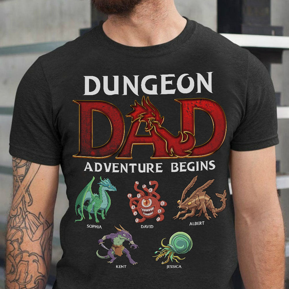 Personalized Gifts For Dad Shirt Adventure Begins 04naqn190224 - 2D Shirts - GoDuckee