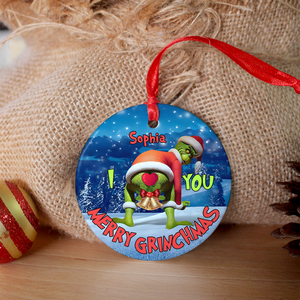 Personalized Gifts For Couples, Funny Christmas Ceramic Ornament 02OHPU300924 - Ornament - GoDuckee