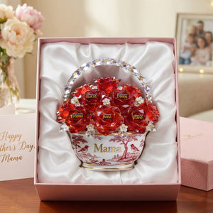 Toile De Jouy Flower Basket Mom Acrylic Plaque - Personalized Gifts For Mother's Day 05PGTN310326 - Shaped Plaques - GoDuckee