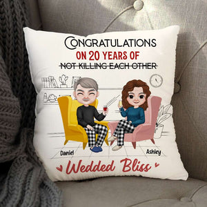 Romantic Couple, Personalized Pillow, Couple Gifts, Gifts For Him, Gifts For Her, Valentine's Day Gifts - Pillow - GoDuckee