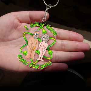 Personalized Gifts For Couple, Funny Naughty Couple Keychain 07qhqn100724hg - Keychains - GoDuckee