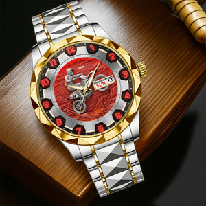 Dirt Bike Riding Stainless Steel Men's Watch Personalized Holiday Gifts For Bikers 03ohtn260725 - Men's Watch - GoDuckee
