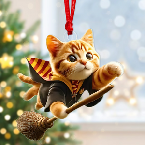 Gifts For Cat Lovers Ornament 03acxx250824 Wizard Cat - Ornament - GoDuckee