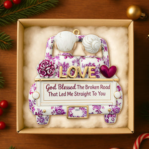 Eternal Journey of Love Christmas Ornament Personalized Gifts For Couple 04TODT161025 - Ornament - GoDuckee