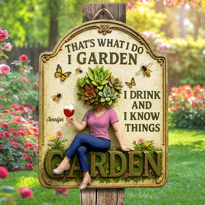 Garden Girl Cut Metal Sign - Personalized Gifts For Garden Lovers 03naqn300525 - Metal Signs - GoDuckee