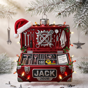 Mechanical Box Ornament - Personalized Gifts For Mechanic Christmas Ornament 09PGLU191026 - Ornament - GoDuckee