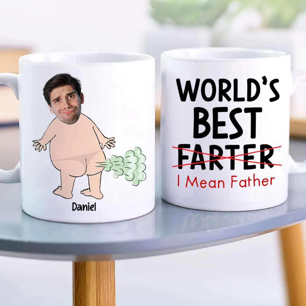 Best Dad, I Mean Father, Personalized Mug, Unique Gifts For Dad, Funny Gifts For Birthday, Custom Image Upload Coffee Mug - Coffee Mug - GoDuckee