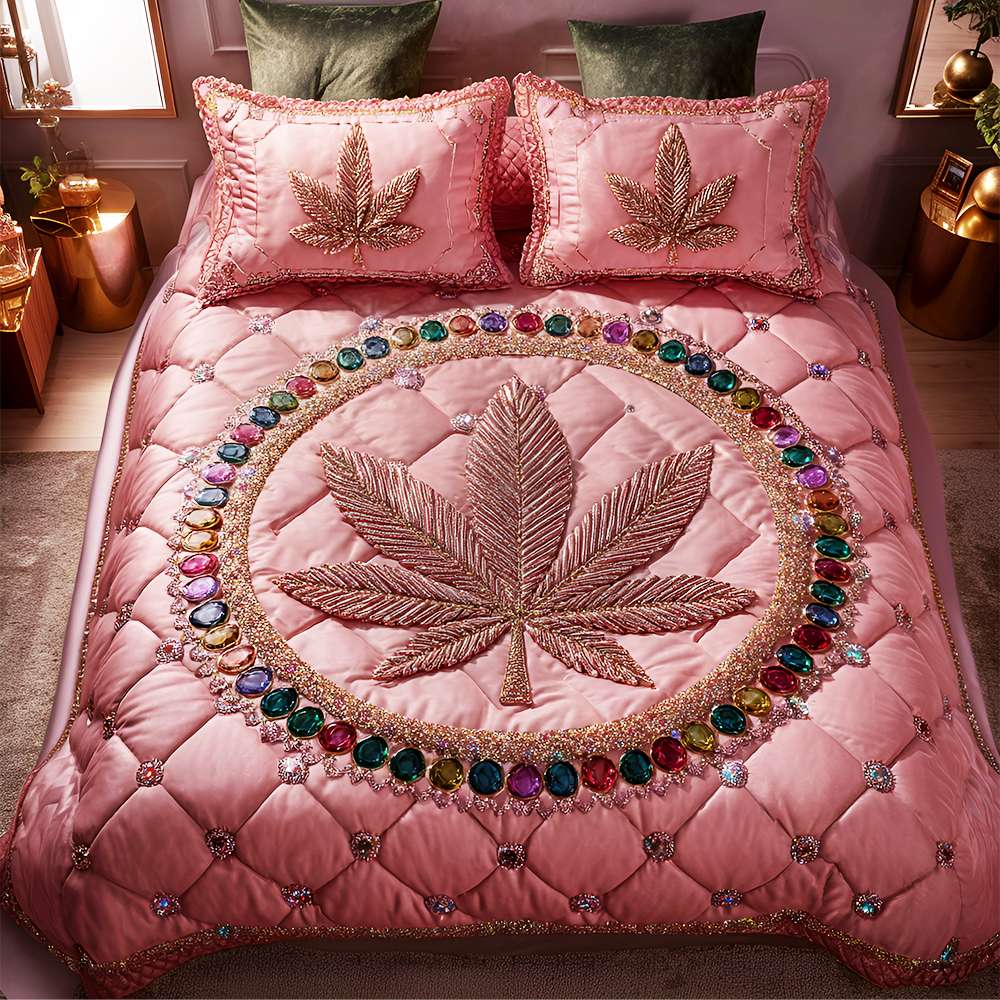 Luxury Botanica Quilt Bedding Set - Gift For Weed Lovers 052TGLU090625 - Blanket - GoDuckee