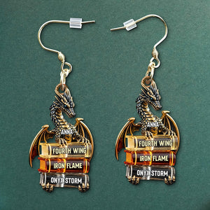Book Series Earrings - Personalized Gifts For Book Lovers 05tgtn140625 - Earrings - GoDuckee