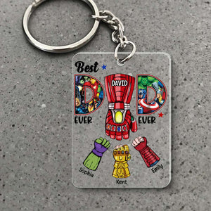Best Dad Ever First Bump Personalized Keychain 04dnqn240523ha - Keychains - GoDuckee