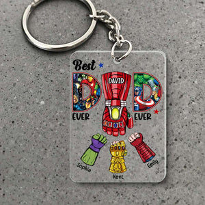 Best Dad Ever TT Personalized Keychain 04dnqn240523ha - Keychains - GoDuckee