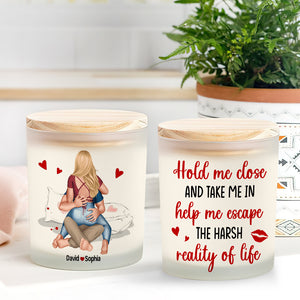 Personalized Gifts For Couple Scented Candle Hold Me Close And Take Me In - Scented Candle - GoDuckee
