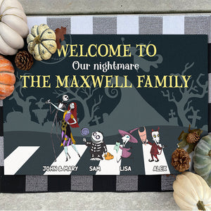 Personalized Halloween Gifts For Family Doormat 02namh310824 - Doormat - GoDuckee