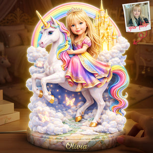 Little Princess Acrylic Light Box - Custom Photo Gifts For Kid Girl 03pgta240326 - Light Box - GoDuckee