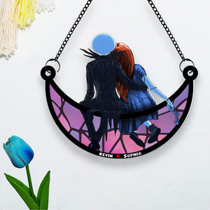 Personalized Gifts For Couple Suncatcher Window Hanging Ornament 03NADT170524 - Ornaments - GoDuckee