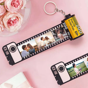 Couple Happy Moments, Personalized Film Roll Keychain, Valentine's Gifts - Keychains - GoDuckee