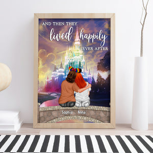 Couple And Then They Lived Happily Ever After Personalized Canvas Print 04DNTN230623TM - Poster & Canvas - GoDuckee