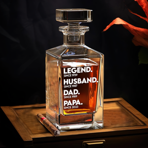 Dad Whiskey Decanter Set - Personalized Gifts For Dad 01ACPU220525 - Whiskey Bottle - GoDuckee