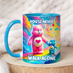 Personalized Gifts For Autism Bear Mom Coffee Mug, You'll Never Walk Alone 04TGMH250225 - Coffee Mug - GoDuckee
