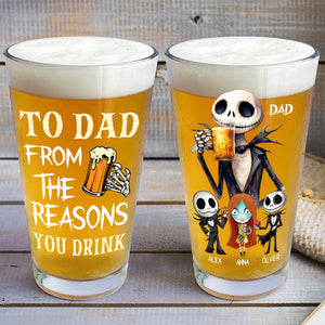 Personalized Gifts For Dad Beer Glass 03QHDT080524 Father's Day - Drinkware - GoDuckee