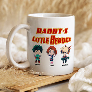 Personalized Gifts For Dad Coffee Mug Daddy's Little Hero 03KAMH200124 - Coffee Mugs - GoDuckee